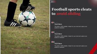 Football Sports Cleats To Avoid Sliding