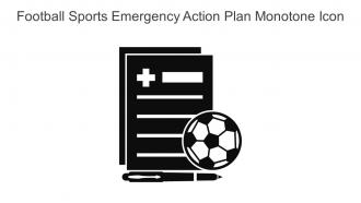 Football Sports Emergency Action Plan Monotone Icon In Powerpoint Pptx Png And Editable Eps Format