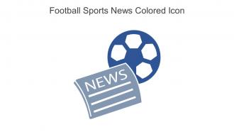 Football Sports News Colored Icon In Powerpoint Pptx Png And Editable Eps Format