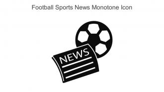 Football Sports News Monotone Icon In Powerpoint Pptx Png And Editable Eps Format