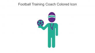 Football Training Coach Colored Icon In Powerpoint Pptx Png And Editable Eps Format