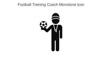 Football Training Coach Monotone Icon In Powerpoint Pptx Png And Editable Eps Format