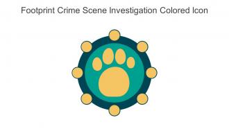 Footprint Crime Scene Investigation Colored Icon In Powerpoint Pptx Png And Editable Eps Format