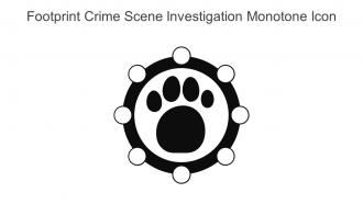 Footprint Crime Scene Investigation Monotone Icon In Powerpoint Pptx Png And Editable Eps Format