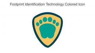 Footprint Identification Technology Colored Icon In Powerpoint Pptx Png And Editable Eps Format