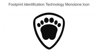 Footprint Identification Technology Monotone Icon In Powerpoint Pptx Png And Editable Eps Format