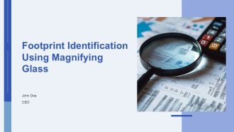Footprint Identification Using Magnifying Glass PPT Graphics AT