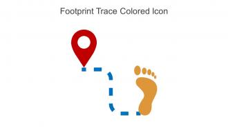Footprint Trace Colored Icon In Powerpoint Pptx Png And Editable Eps Format