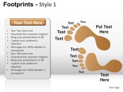 Footprints style 1 powerpoint presentation slides