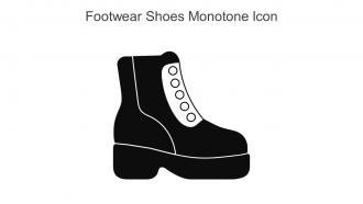 Footwear Shoes Monotone Icon In Powerpoint Pptx Png And Editable Eps Format