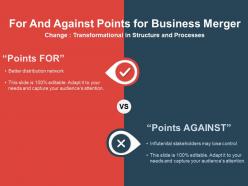For And Against Points For Business Merger