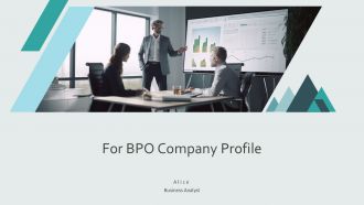 For BPO Company Profile PPT Mockup AT