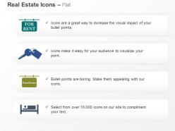 For rent board key foreclosure rest room ppt icons graphics