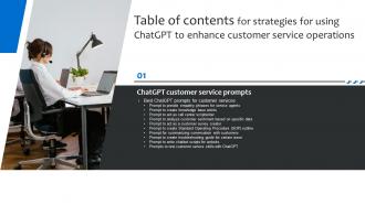 For Strategies For Using ChatGPT To Enhance Customer Service Table Of Contents ChatGPT SS V
