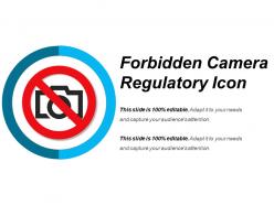 Forbidden camera regulatory icon sample of ppt