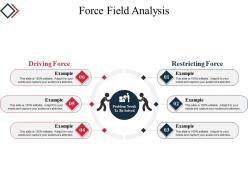 Force field analysis powerpoint slide clipart