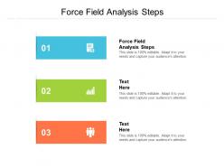 Force field analysis steps ppt powerpoint presentation icon example topics cpb