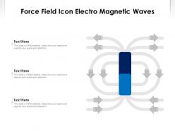 Force field icon electro magnetic waves