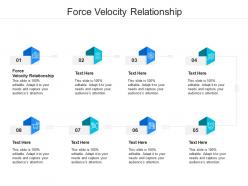 Force velocity relationship ppt powerpoint presentation inspiration file formats cpb