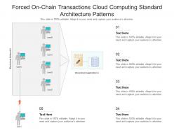 Forced on chain transactions cloud computing standard architecture patterns ppt powerpoint slide