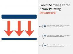 Forces showing three arrow pointing downward