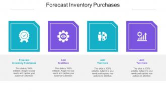 Forecast Inventory Purchases Ppt Powerpoint Presentation Infographic Cpb