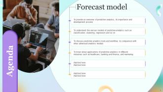 Forecast Model Powerpoint Presentation Slides Good Colorful