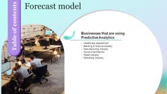 Forecast Model Powerpoint Presentation Slides Impactful Impressive