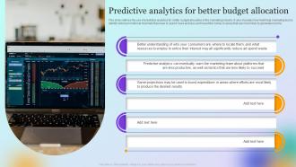 Forecast Model Predictive Analytics For Better Budget Allocation