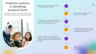 Forecast Model Predictive Analytics In Identifying Prospects Faster