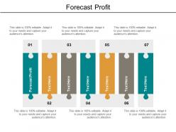 Forecast profit ppt powerpoint presentation gallery graphic images cpb
