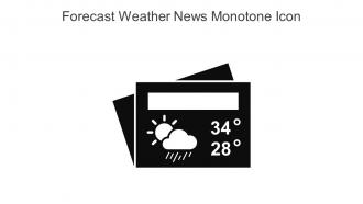 Forecast Weather News Monotone Icon In Powerpoint Pptx Png And Editable Eps Format