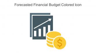 Forecasted Financial Budget Colored Icon In Powerpoint Pptx Png And Editable Eps Format