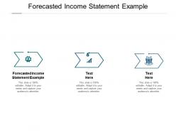 Forecasted income statement example ppt powerpoint presentation icon visuals cpb
