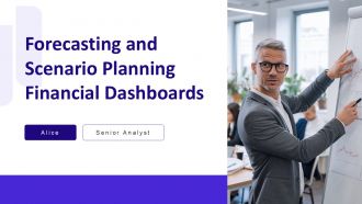 Forecasting And Scenario Planning Financial Dashboards PPT Graphics AT