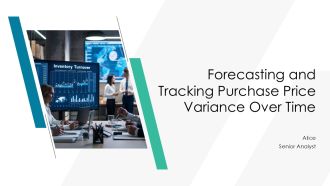 Forecasting And Tracking Purchase Price Variance Over Time PPT Presentation AT