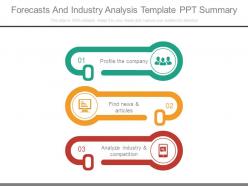 Forecasts and industry analysis template ppt summary
