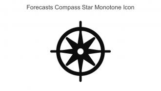 Forecasts Compass Star Monotone Icon In Powerpoint Pptx Png And Editable Eps Format