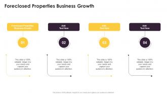 Foreclosed Properties Business Growth In Powerpoint And Google Slides Cpb