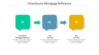 Foreclosure mortgage refinance ppt powerpoint presentation outline slides cpb