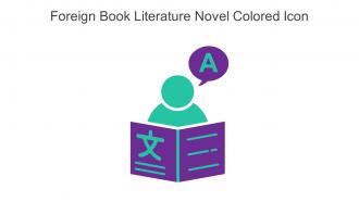 Foreign Book Literature Novel Colored Icon In Powerpoint Pptx Png And Editable Eps Format