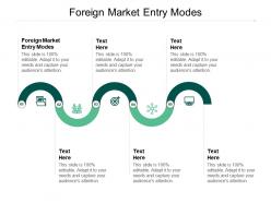 Foreign market entry modes ppt powerpoint presentation slides graphic images cpb