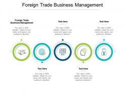 Foreign trade business management ppt powerpoint presentation portfolio cpb