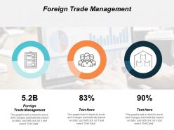 Foreign trade management ppt powerpoint presentation gallery clipart cpb