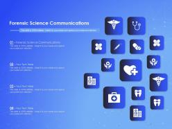 Forensic science communications ppt powerpoint presentation gallery smartart