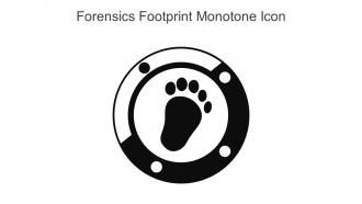 Forensics Footprint Monotone Icon In Powerpoint Pptx Png And Editable Eps Format