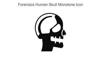 Forensics Human Skull Monotone Icon In Powerpoint Pptx Png And Editable Eps Format