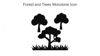 Forest And Trees Monotone Icon In Powerpoint Pptx Png And Editable Eps Format