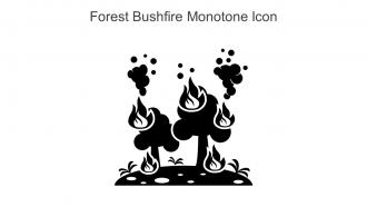 Forest Bushfire Monotone Icon In Powerpoint Pptx Png And Editable Eps Format