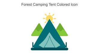Forest Camping Tent Colored Icon In Powerpoint Pptx Png And Editable Eps Format